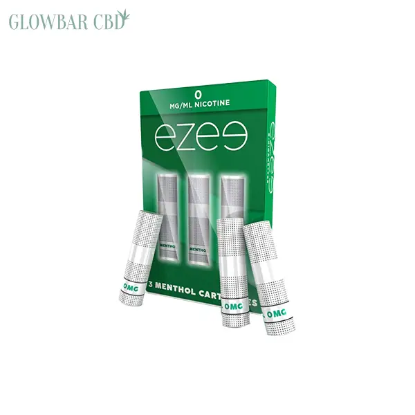 0MG EZEE E-CIGARETTE CARTRIDGES MENTHOL 1050 PUFFS